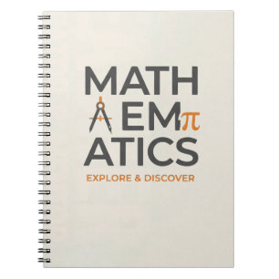 Lehrer-Typografie-Design für Mathematik Notizblock