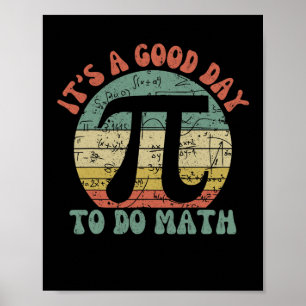 Lehrer, um die Schule seinen guten Tag zu tun Math Poster