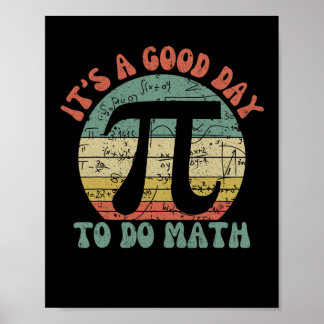 Lehrer, um die Schule seinen guten Tag zu tun Math Poster