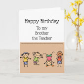 Lehrer und intellektueller Badass Geburtstagskuh Karte (Gelbe Blume)