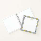 Lehrer und Kind gehen zurück zur Schule Notizblock (Innenseite)