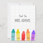 Lehrer und Kinderzimmer Dankeschön Kartenlehrer Ge Dankeskarte (Vorderseite)