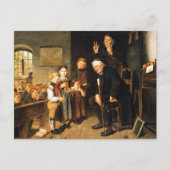 Lehrer und Schüler Malerei. Fine Art Postkarte (Vorderseite)