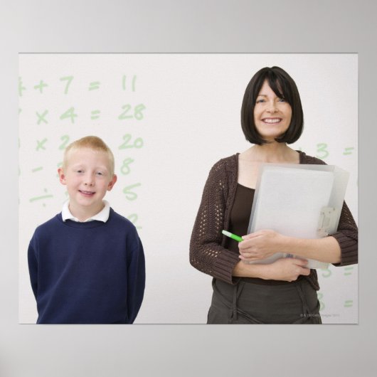 Lehrer und Schüler Poster (Vorne)