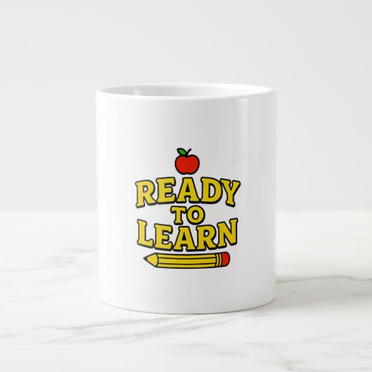 Lehrer- und Schülerpult Jumbo-Tasse (Vorderseite)