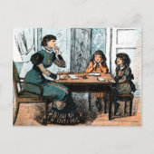 Lehrer und Studenten. Vintage Art Postkarten (Vorderseite)