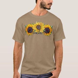 Lehrer und Trio der Sonnenblumen T-Shirt