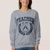 Lehrer Uni-Abschluss Est. 2024 Sweatshirt (Vorderseite)