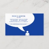 Lehrer-Unterrichtsplanwitz (Farbe kundengerecht) Visitenkarte (Rückseite)