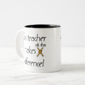 Lehrer unterscheidet zweifarbige tasse (Vorderseite Links)