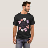 Lehrer Valentinstag Positive Affirmative Candy T-Shirt (Vorne ganz)