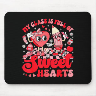 Lehrer Valentinstag Shirt Mein Kl ist voller Süßig Mousepad