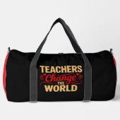 Lehrer verändern die Welt Duffle Bag (Vorderseite)