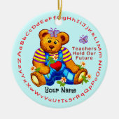 Lehrer veranstalten zukünftige Keramik Keramik Ornament (Vorne)