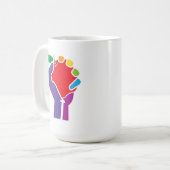 Lehrer vereinigten Regenbogen-Tasse Kaffeetasse (Vorderseite Links)