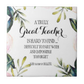 Lehrer Verlasse Geschenkschrift für Lehrer in Rent Fliese (Vorderseite)