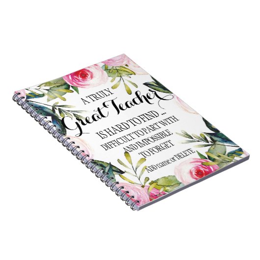 Lehrer Verlassend Wertschätzung Pensionierung dank Notizblock (Rechte Seite)