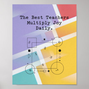 Lehrer vermehren die Freude täglich   Pädagogische Poster