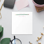 Lehrer verschenken Illustrierten Bleistift-Editor Notizblock<br><div class="desc">Mein Lehrer Gift Custom Illustriert Pencil Notepad ist ein großartiges Geschenk für Ihren Lieblings-Lehrer. Personalisieren Sie mit einem Namen für ein einzigartiges Geschenk. Lehrer beachten Pads machen großartigen Urlaub oder Ende des Jahres Geschenke. Design zeigt meine eigene Abbildung eines Bleistifts. Weitere Farboptionen sind verfügbar.</div>