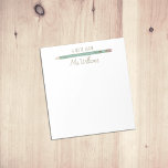 Lehrer verschenken Illustrierten Bleistift-Editor Notizblock<br><div class="desc">Mein Lehrer Gift Custom Illustriert Pencil Notepad ist ein großartiges Geschenk für Ihren Lieblings-Lehrer. Personalisieren Sie mit einem Namen für ein einzigartiges Geschenk. Lehrer beachten Pads machen großartigen Urlaub oder Ende des Jahres Geschenke. Design zeigt meine eigene Abbildung eines Bleistifts. Weitere Farboptionen sind verfügbar.</div>