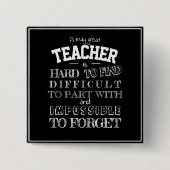 Lehrer Vielen Dank Dankeschön Geschenkskript für i Button (Vorderseite)