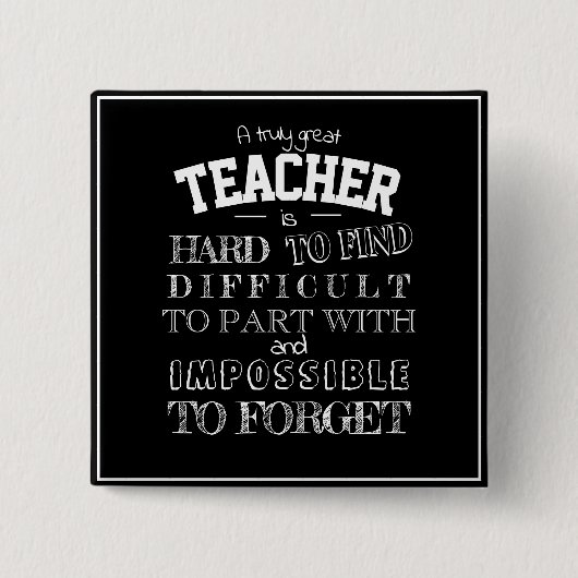 Lehrer Vielen Dank Dankeschön Geschenkskript für i Button (Vorderseite)