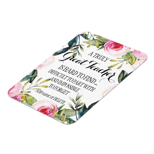 Lehrer Vielen Dank, dass Sie ein Geschenk für die Magnet (Linke Seite)