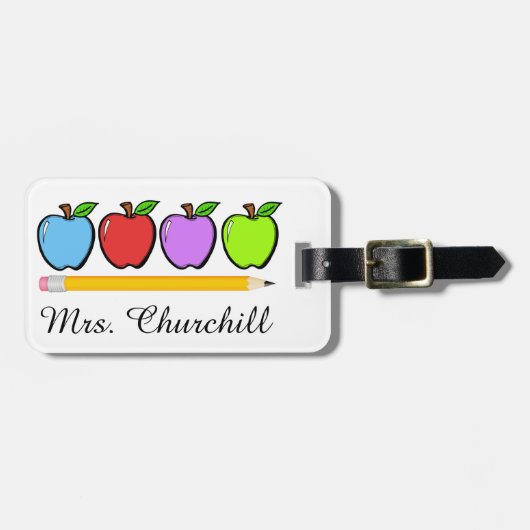 Lehrer Vielen Dank Gepäckmarken - SRF Gepäckanhänger (Vorderseite horizontal)