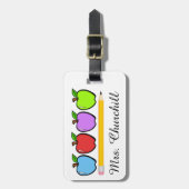 Lehrer Vielen Dank Gepäckmarken - SRF Gepäckanhänger (Vorderseite vertikal)