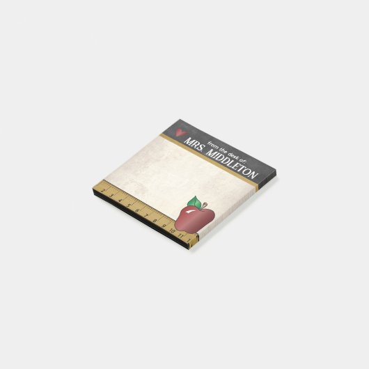 Lehrer | Vintage Style Notizen (angewinkelt)