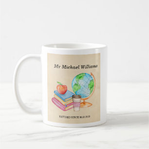 Lehrer Vintages Globe Books Retirement Party Kaffeetasse