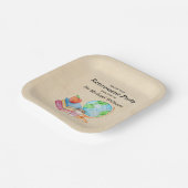 Lehrer Vintages Globe Books Retirement Party Pappteller (Gewinkelt)