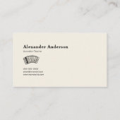 Lehrer Visitenkarte (Rückseite)