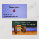 Lehrer-Visitenkarte Visitenkarte (Vorne/Hinten)