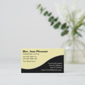 Lehrer-Visitenkarten Visitenkarte (Stehend Vorderseite)