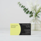 Lehrer-Visitenkarten Visitenkarte (Stehend Vorderseite)