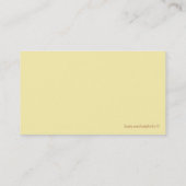 Lehrer-Visitenkarten Visitenkarte (Rückseite)