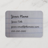 Lehrer-Visitenkarten Visitenkarte (Vorderseite)