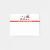 Lehrer vom Schreibtisch des Koordinators des Chaos Post-it Klebezettel (Vorderseite)