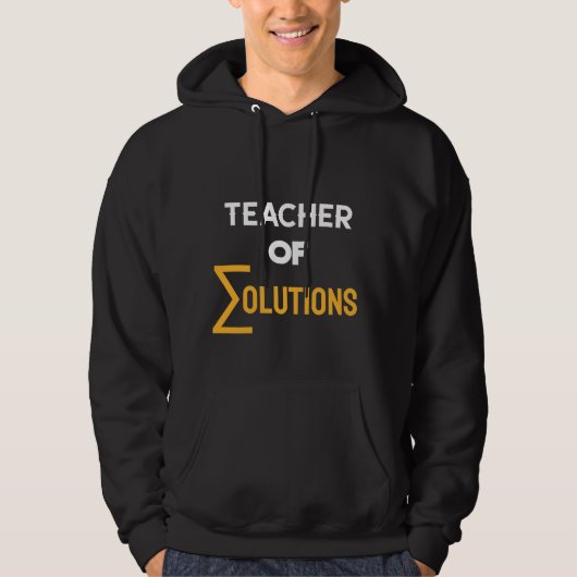Lehrer von Alkolution Algebra Math Teacher Hoodie (Vorderseite)