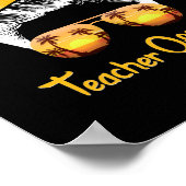 Lehrer von der Pflicht Messy Bun Beach Sunset Lehr Poster (Ecke)