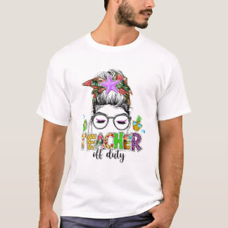 Lehrer von der Pflicht Messy Bun Sonnenbrillen Leh T-Shirt