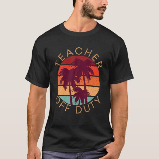 Lehrer von der Pflichtschule's Out Summer Beach Su T-Shirt (Vorderseite)