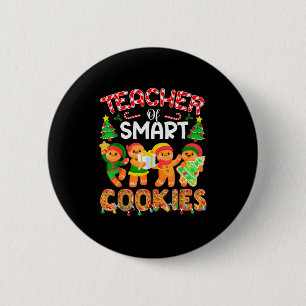 Lehrer von intelligenten Keksen Weihnachten Cute G Button