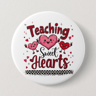Lehrer von Sweet Hearts Funny Valentine Button