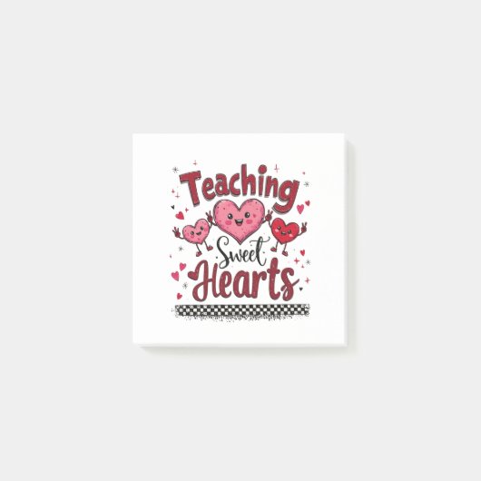 Lehrer von Sweet Hearts Funny Valentine Post-it Klebezettel (Vorderseite)