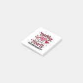 Lehrer von Sweet Hearts Funny Valentine Post-it Klebezettel (angewinkelt)