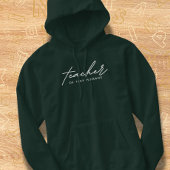 Lehrer von Tiny Humans Script Hoodie