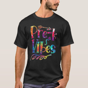 Lehrer vor der Gefärbte Krawatte zurück zur Schule T-Shirt