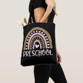 Lehrer Vorschule Leopard Regenbogen Zurück zur Sch Tasche (Von Nahem)